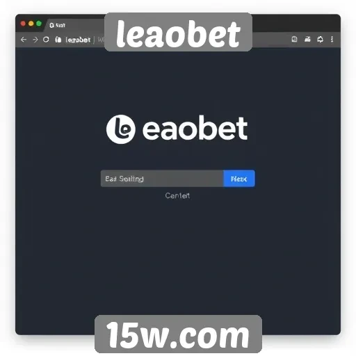 Análise da interface do site leaobet
