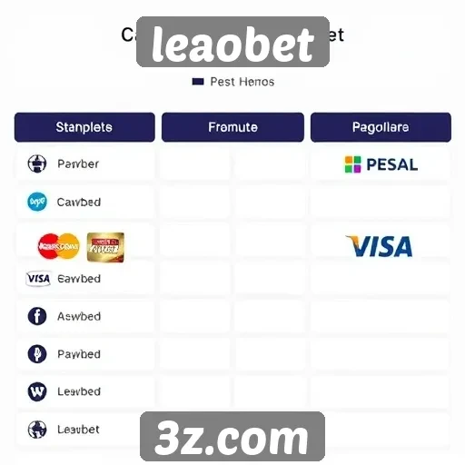 Métodos de pagamento disponíveis no leaobet